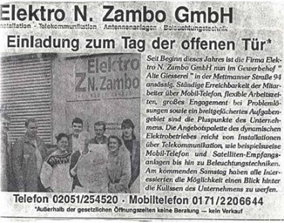 Zeitungsanzeige Einladung