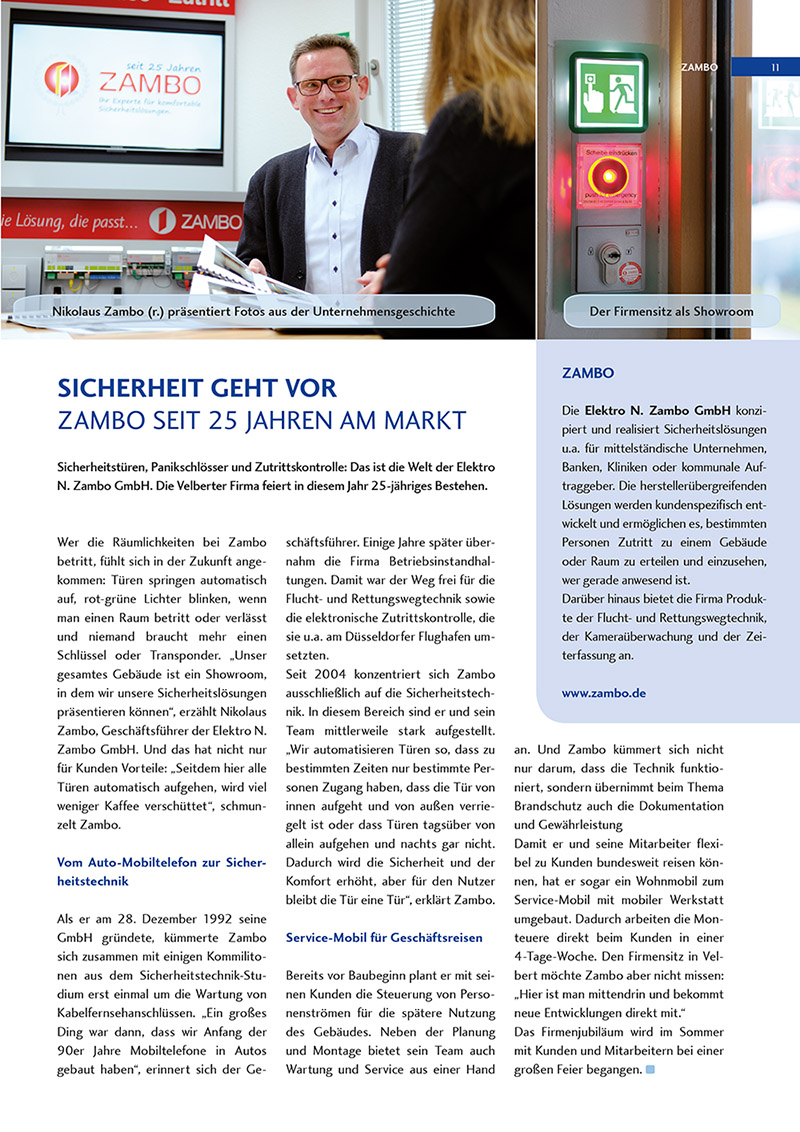 Sicherheit geht vor!